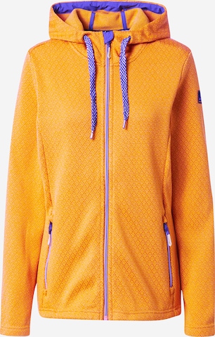 KILLTEC Athletic Fleece Jacket in Yellow: front