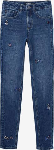 Coupe slim Jean Desigual en bleu : devant