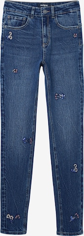 Coupe slim Jean Desigual en bleu : devant