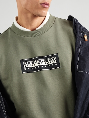 NAPAPIJRI Sweatshirt 'B-BOX' in Green