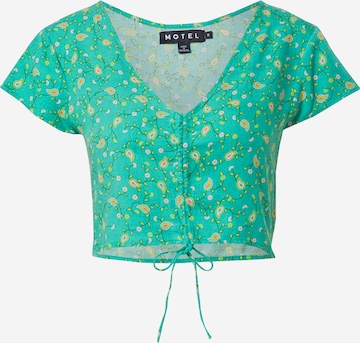 Motel Blouse 'Raeto' in Groen: voorkant