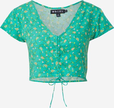 Motel Bluse 'Raeto' in jade / hellgrün / rosa, Produktansicht