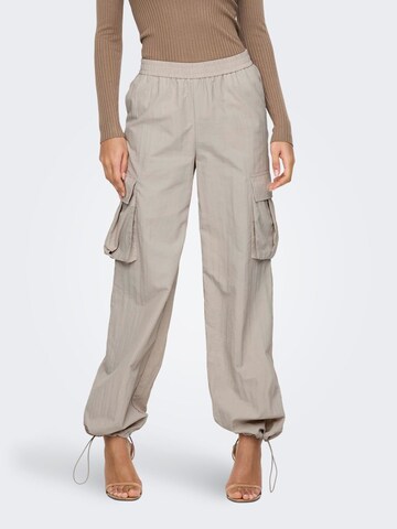 Wide Leg Pantalon cargo JDY en gris : devant