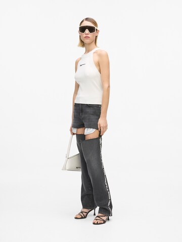 KARL LAGERFELD JEANS - Top de punto en blanco