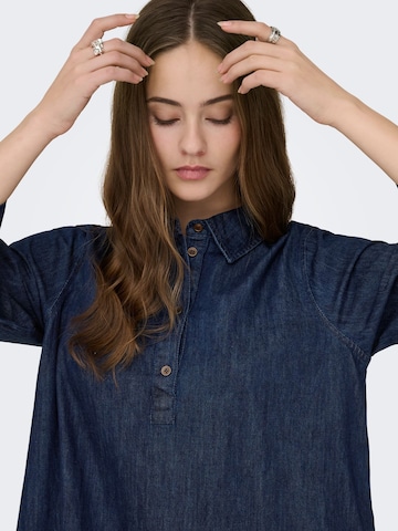 Robe-chemise 'ONLAMARI' ONLY en bleu