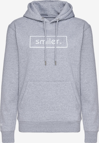 Sweat-shirt smiler. en gris : devant
