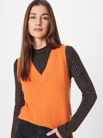 VILA Knitted vest 'RIL' in Orange