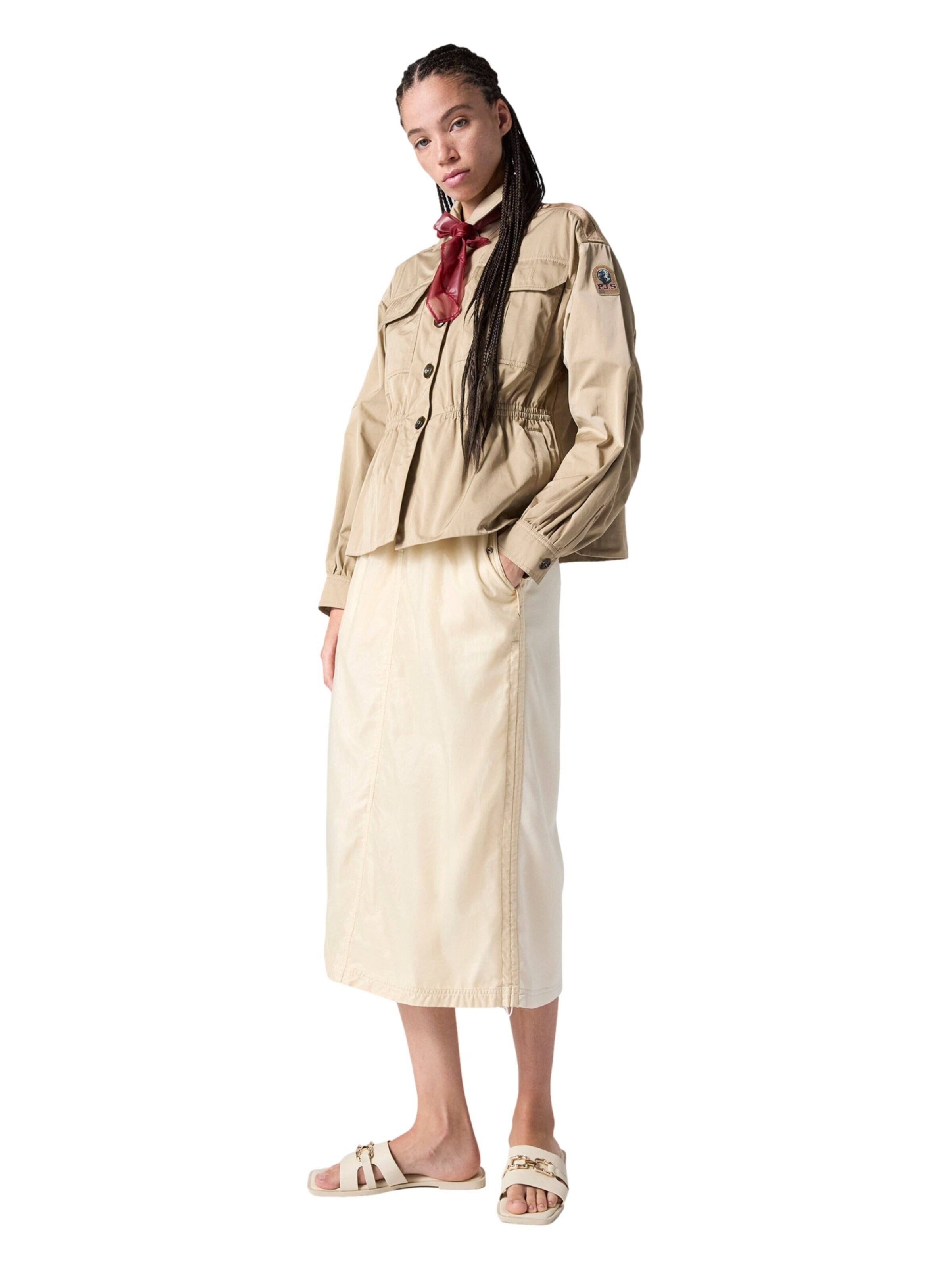 Parajumpers Between-Season Jacket 'Fiona' in Beige: front