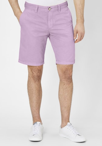 REDPOINT Regular Chino Pants in Purple: front