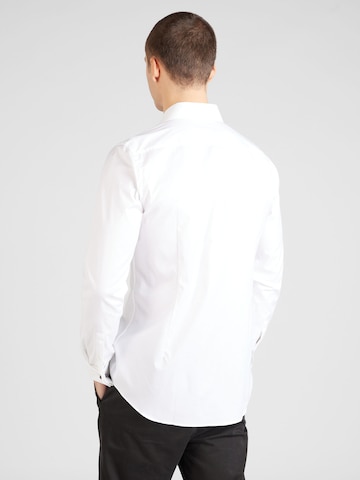 Coupe slim Chemise business ' H-Hank ' BOSS Black en blanc