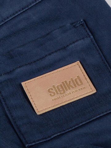 SIGIKID Regular Hose 'Gabardine-Bermuda Tiger & Löwe'‌‌‌‌‌ in Blau