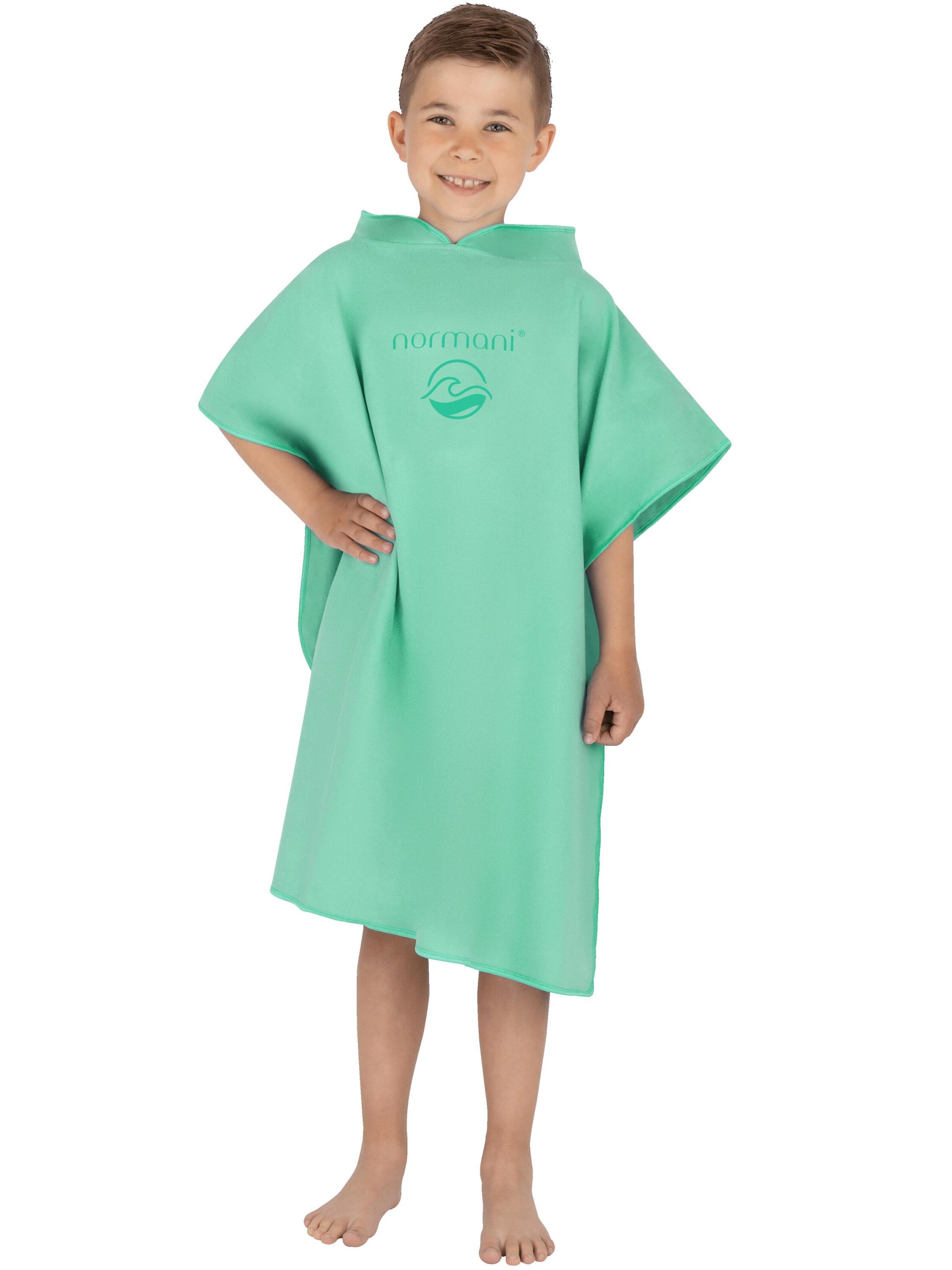 normani Bathrobe ' Manati ' in Blue: front