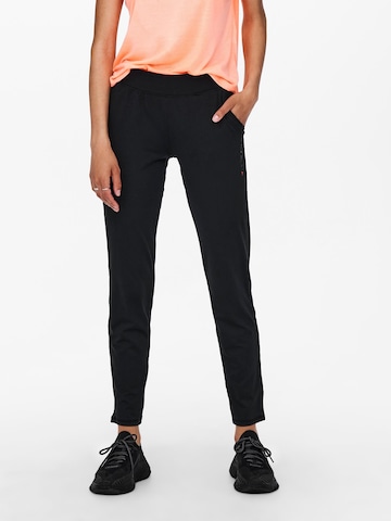 ONLY PLAY Slim fit Workout Pants in Black: front