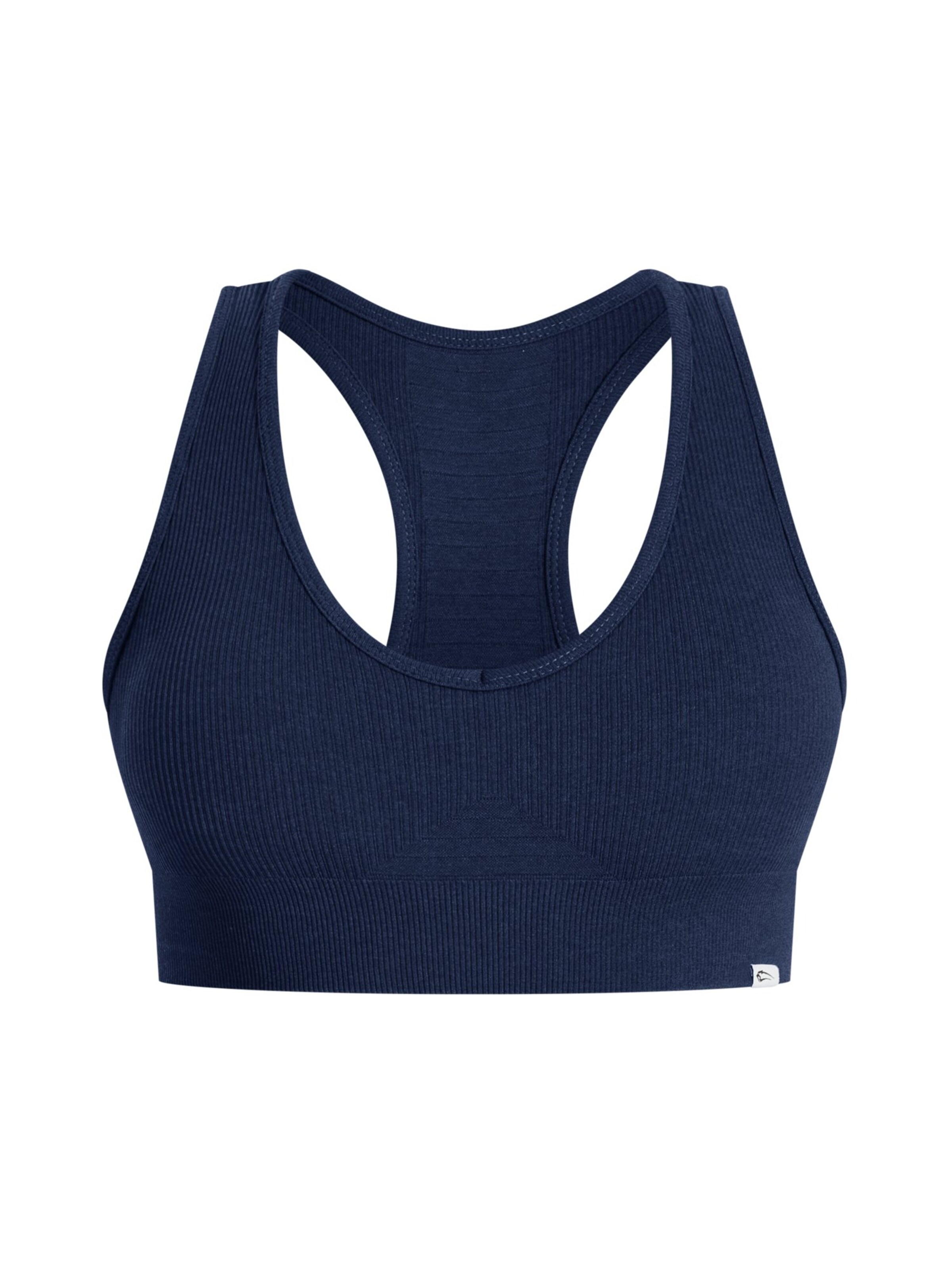 Bustier Haut de sport Smilodox en bleu : devant