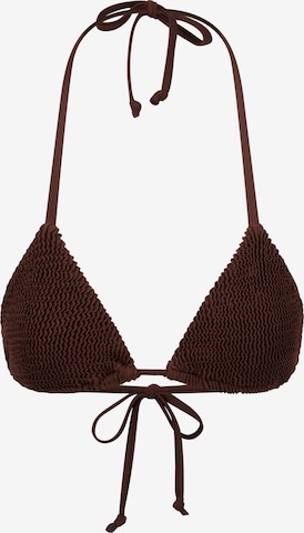 Moda Minx Bikini top in Brown: front