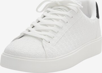 Pull&Bear Sneakers low i hvit: forside