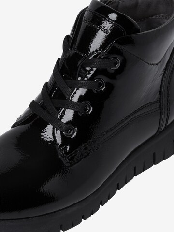 Tamaris Comfort Lace-Up Ankle Boots in Black