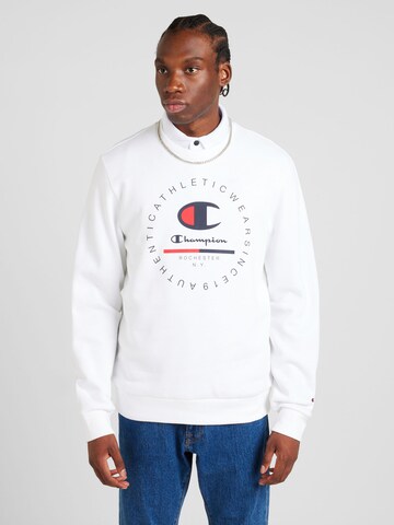 Champion Authentic Athletic Apparel Sweatshirt in White: front