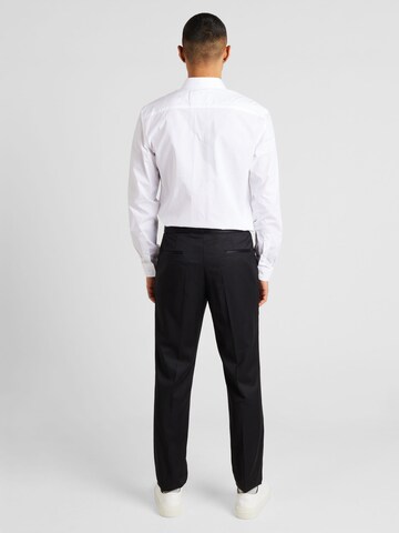 Slimfit Pantaloni cu dungă 'H-Genius-Tux' de la BOSS pe negru