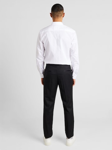 Coupe slim Pantalon à plis 'H-Genius' BOSS Black en noir