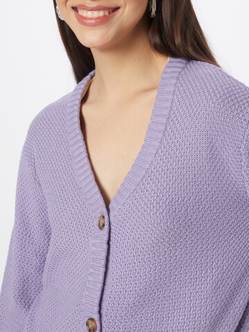 ICHI Knit Cardigan 'Noelle' in Purple
