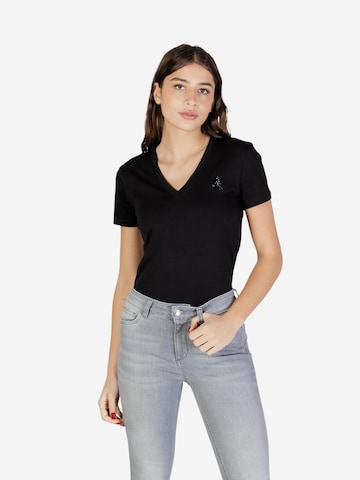 Top 'XW002330 AF10356' di ARMANI EXCHANGE in nero: frontale