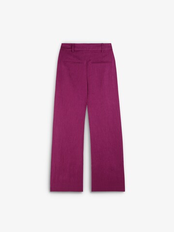 ScalpersBootcut/trapezice Hlače s naborima - ljubičasta boja