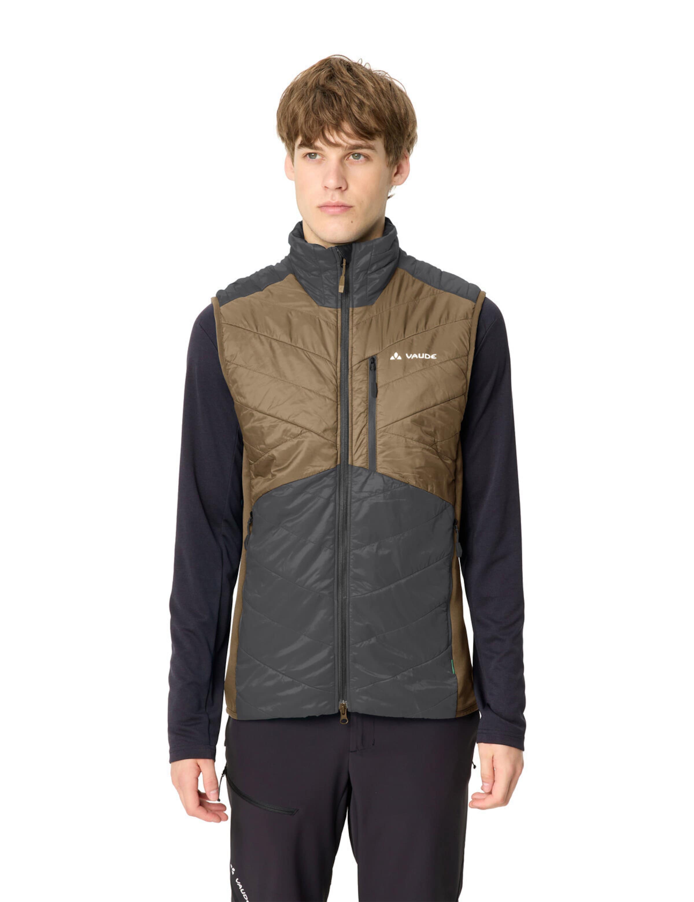 VAUDE Sports vest 'Sesvenna IV' in Beige: front
