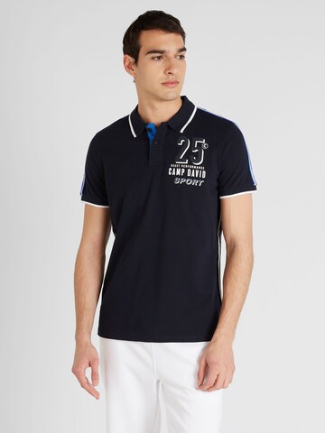 T-Shirt CAMP DAVID en bleu : devant