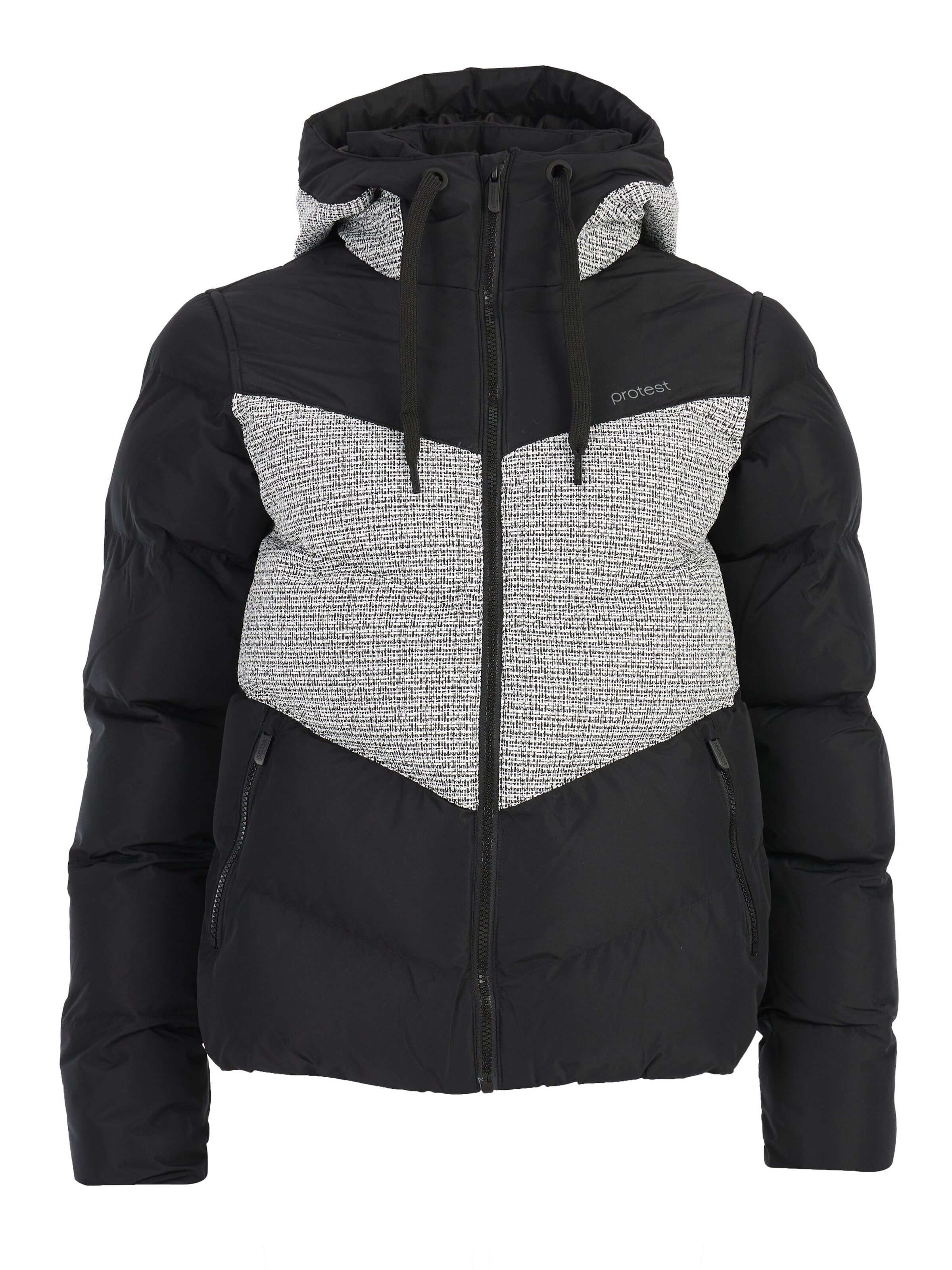 PROTEST Sportjacke 'PRTBARLEY' in Schwarz: Vorderseite