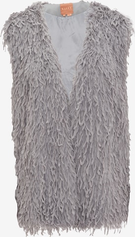 NALLY Knitted Vest in Grey: front