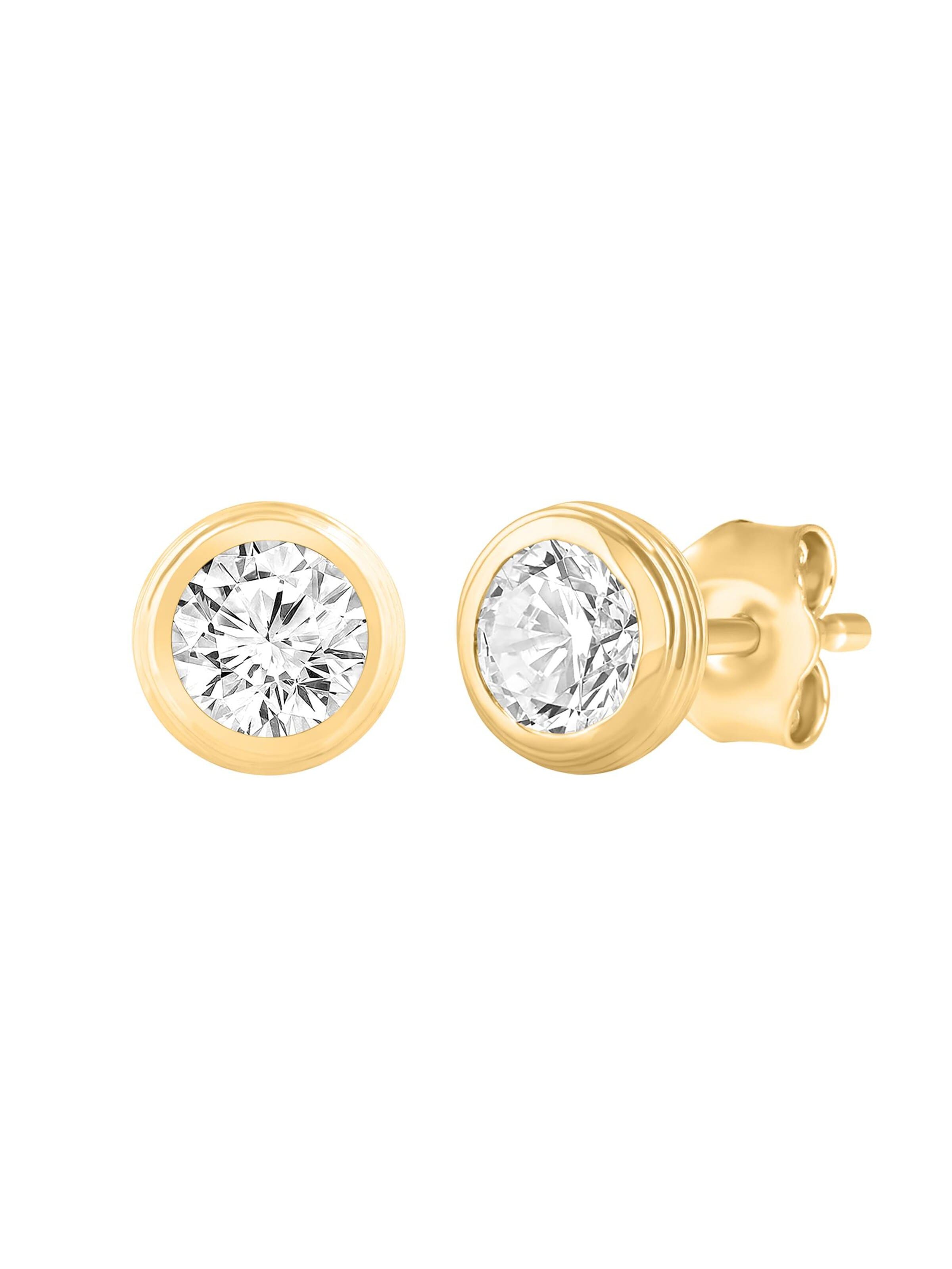 ETHISHER DIAMANTEN Earrings in Yellow: front