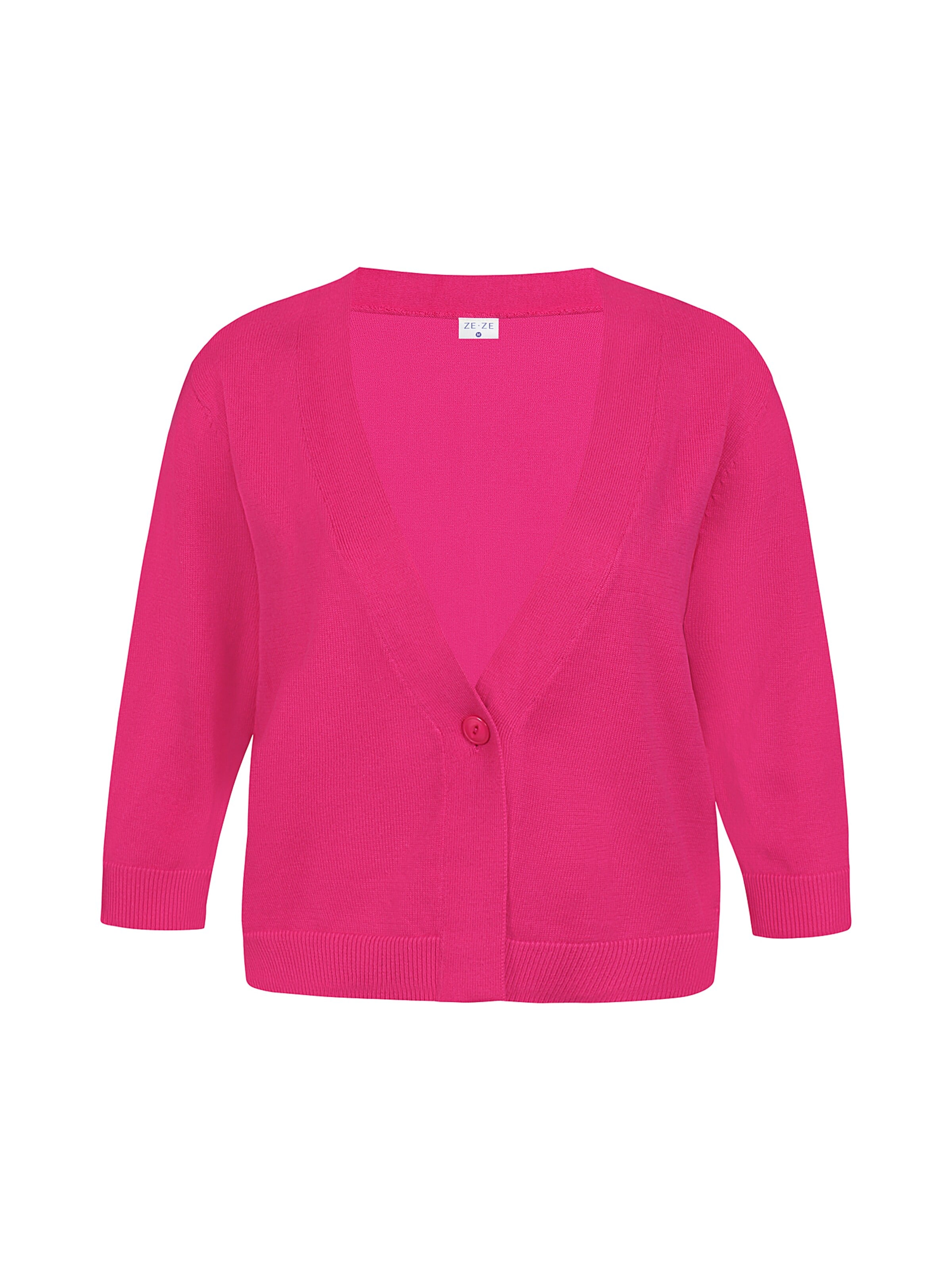 ze-ze Gebreid vest 'Kira 566' in Roze: voorkant