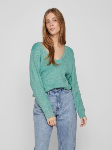 VILA Sweater 'IRIL' in Green: front