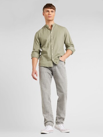 Casual Friday Slim fit Button Up Shirt 'Anton' in Green
