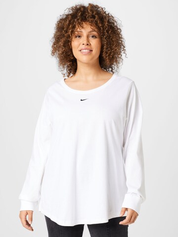 T-shirt Nike Sportswear en blanc : devant