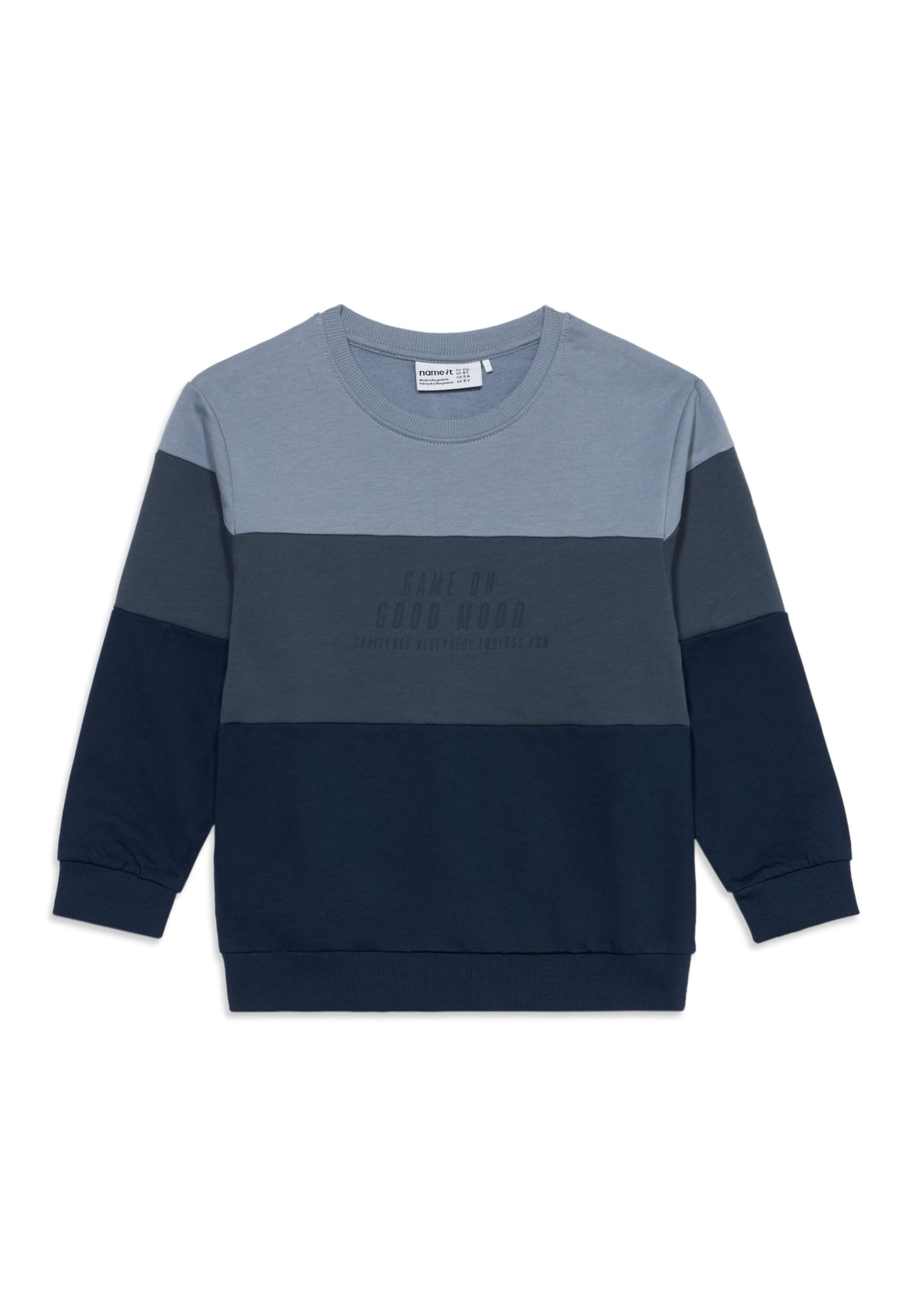 NAME IT Sweatshirt 'NMMVEMIL' in Blauw: voorkant