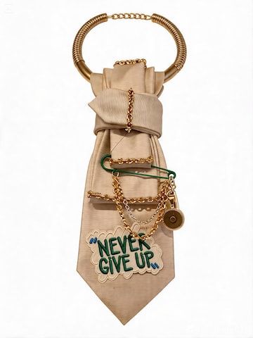CLAUDIA DE ROSA JEWELRY Necklace 'Tie Jewel "Never Give Up"' in Beige: front
