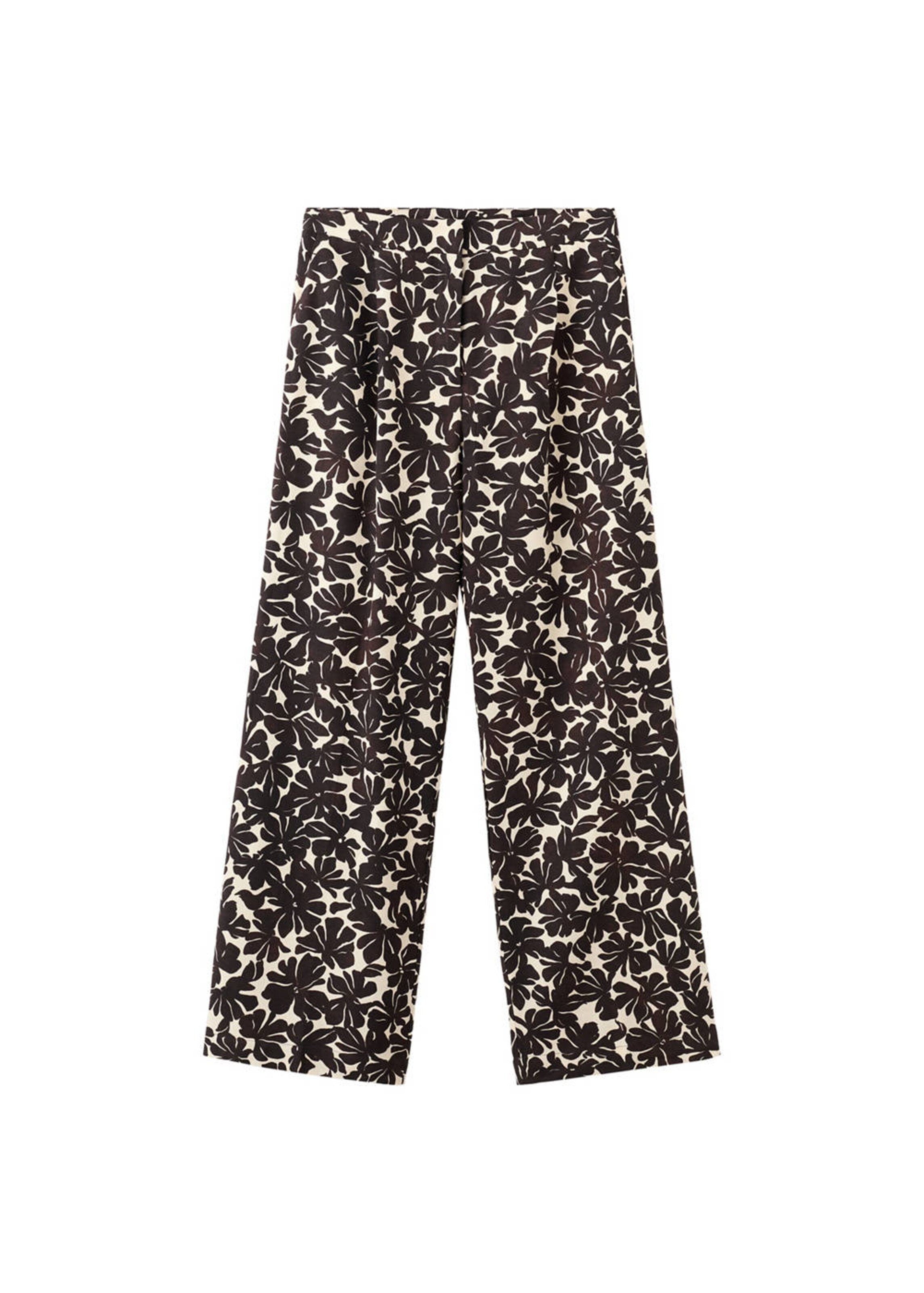 MANGO Wide Leg Hose 'Jamie' in Beige: Vorderseite