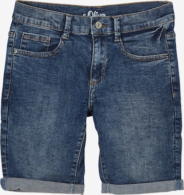 s.Oliver Slimfit Jeans in Blauw: voorkant