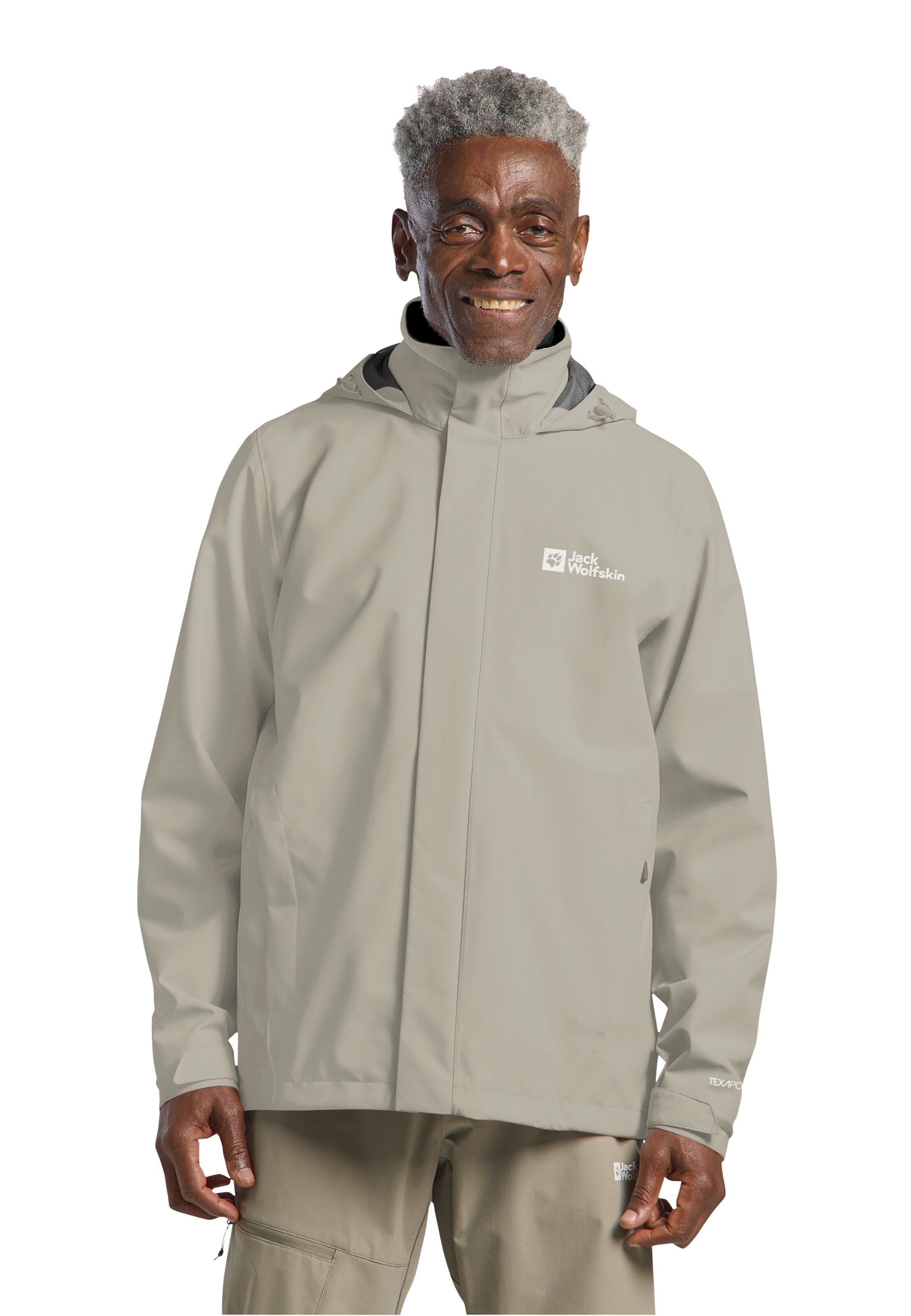 JACK WOLFSKIN Outdoor jacket in Grey: front