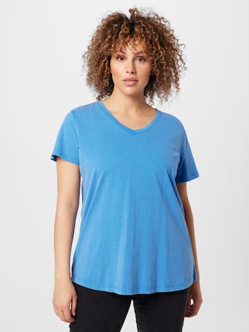 ONLY Carmakoma T-Shirt in Blau: predná strana