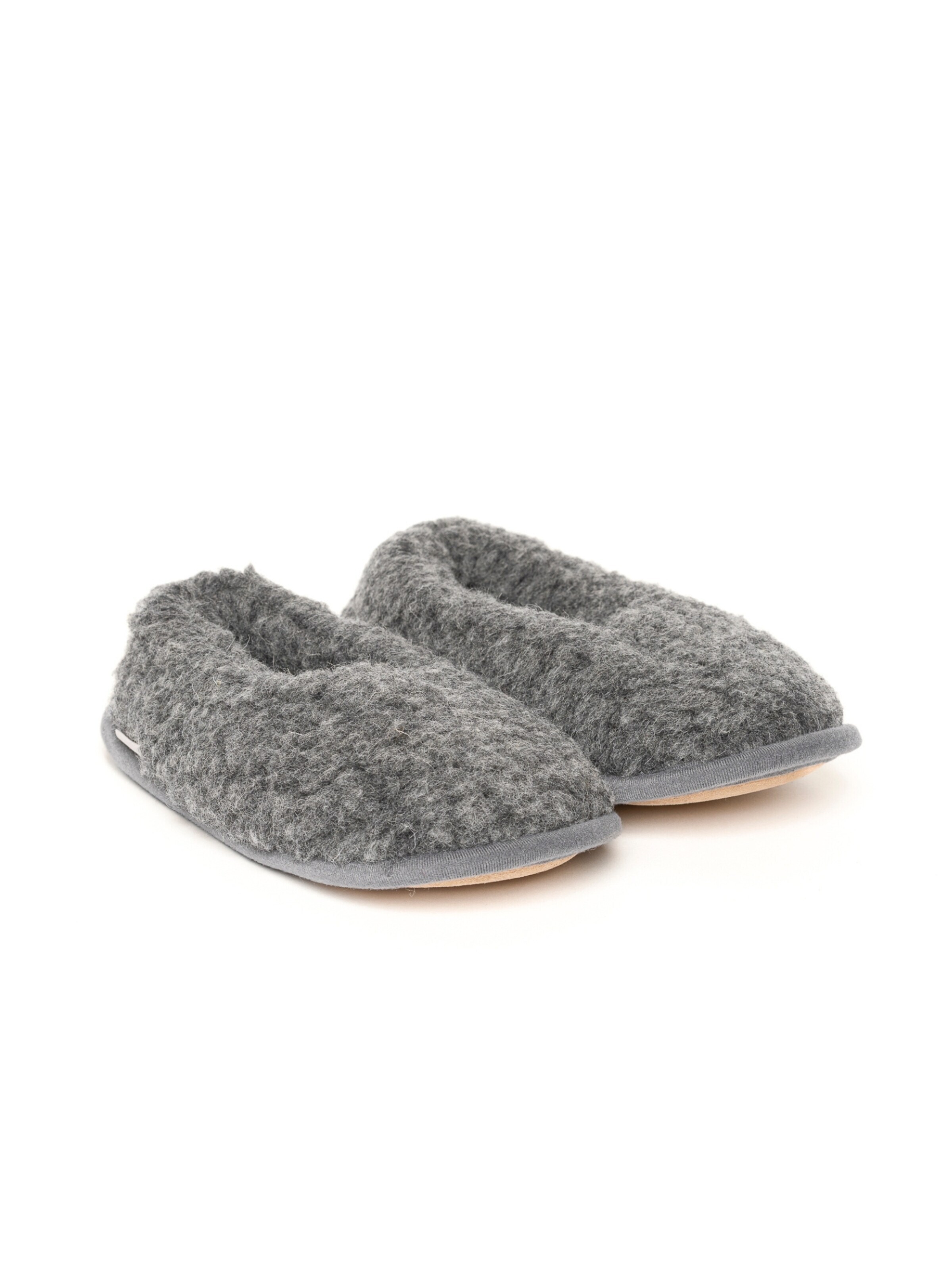 Gottstein Slippers 'Curly Ma Curly Ma' in Grey