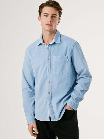 Regular fit Camicia 'Clayton' di Pepe Jeans in blu: frontale