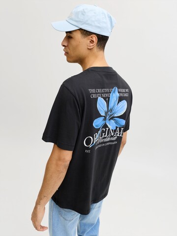 JACK & JONES - Camiseta 'JORCATSKILLS' en negro: frente