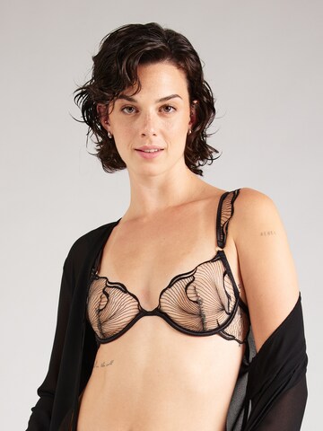 T-shirt Reggiseno 'Marabel' di Bluebella in nero: frontale