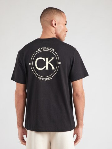 T-Shirt '20S APRIL' Calvin Klein Jeans en noir : devant