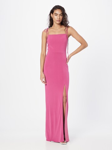 Unique Evening Dress in Pink: front