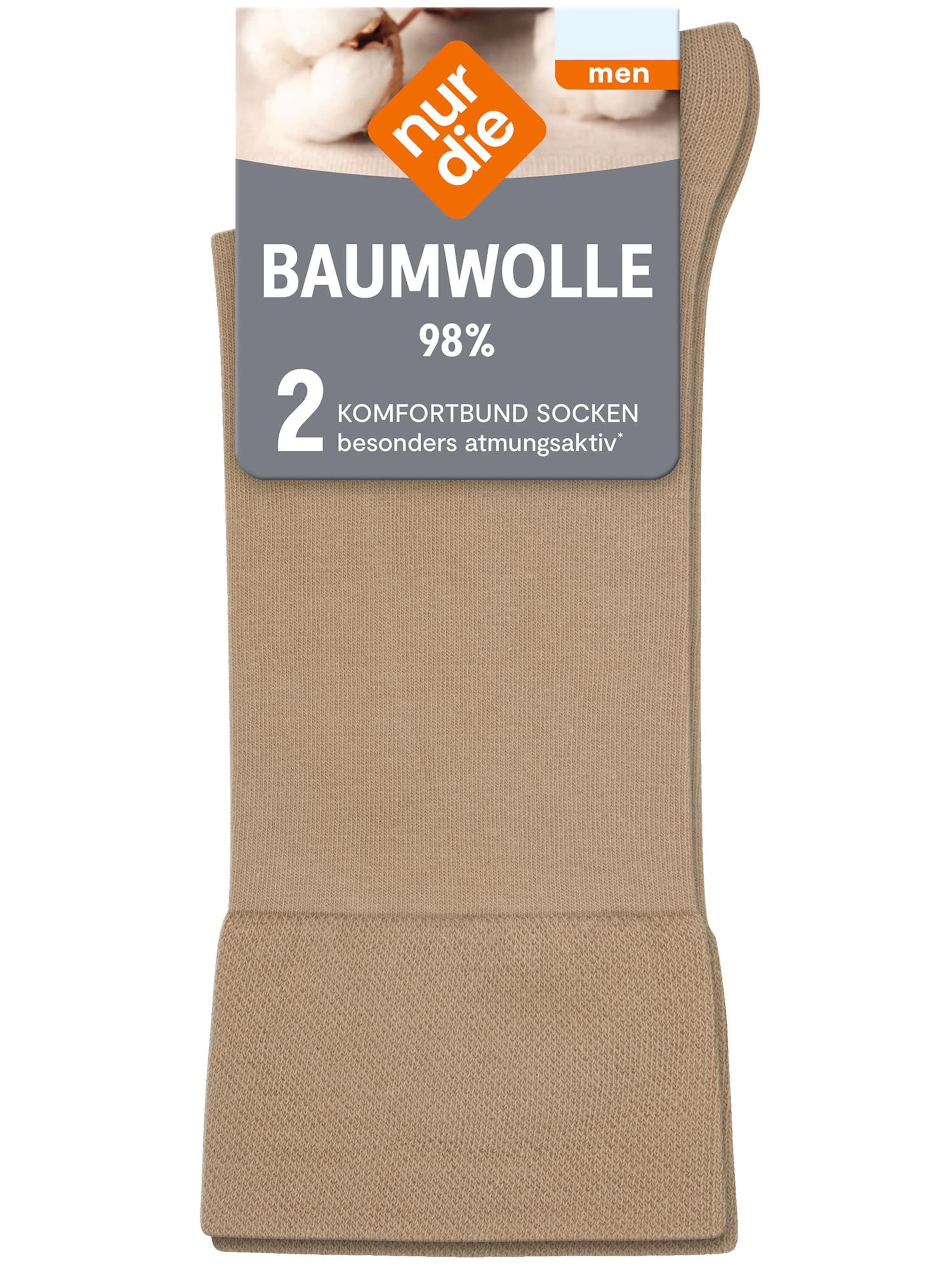 Nur Die Socken in Beige: Vorderseite