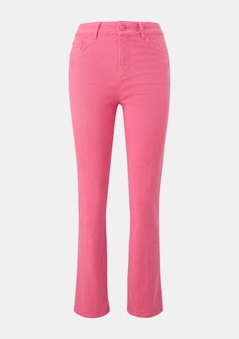 comma casual identity Flared Broek in Roze: voorkant